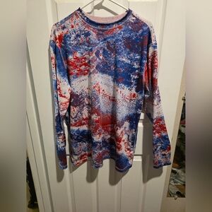 Magellan Outdoors Red and Blue Men's Shirt